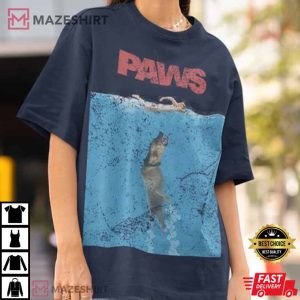 PAWS T Shirt Funny Jaws tee