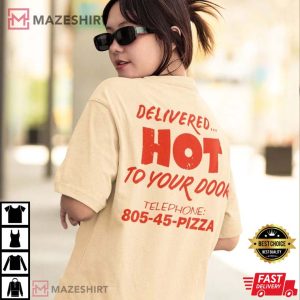 Vintage Surfer Pizza Boy T Shirt