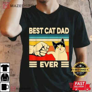Best Cat Dad Ever Men black t shirt 2 2