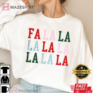 Comfort Colors Fa La La La Christmas T-Shirt