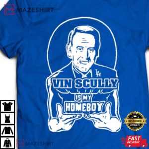 Vin Scully Dodgers 1927-2022 T-Shirt