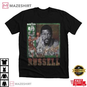 Bill Russell Shirt Vintage Bill Russell 90s Signature TShirt