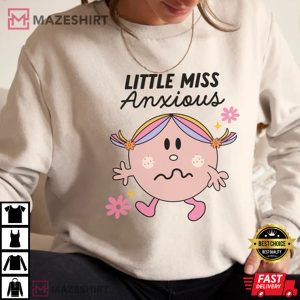Little Miss Anxiety Mental Health Awareness T-Shirt