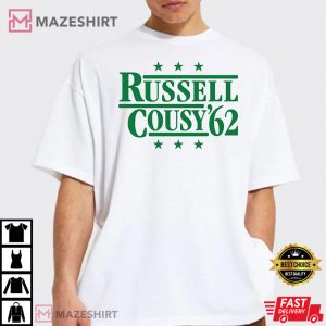 Russell Cousy 62 Shirt Bill Russell Shirt