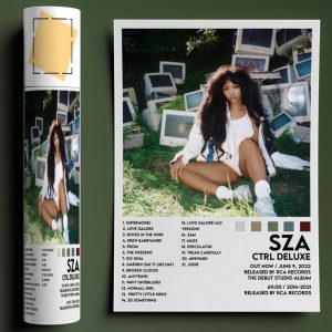 SZA Ctrl Deluxe Album Poster