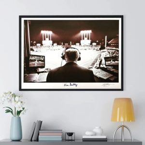 Vin Scully Dodgers Thank You For The Memories 1927-2022 Poster