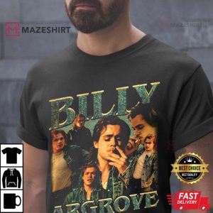 Billy Hargrove Vintage Men black t shirt 2