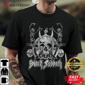 Black Sabbath Adult Men black t shirt 2 1