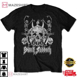 Black Sabbath Adult Men black t shirt