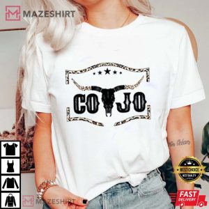 Cow Skull Co Jo Tshirt Womens Western Shirt Country WestWomen white