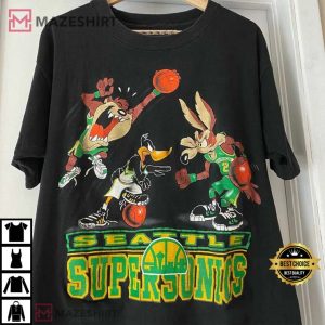 NBA 1993 Seattle Supersonics Basketball Funny T-Shirt