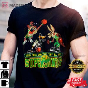 NBA 1993 Seattle Supersonics Basketball Funny T-Shirt