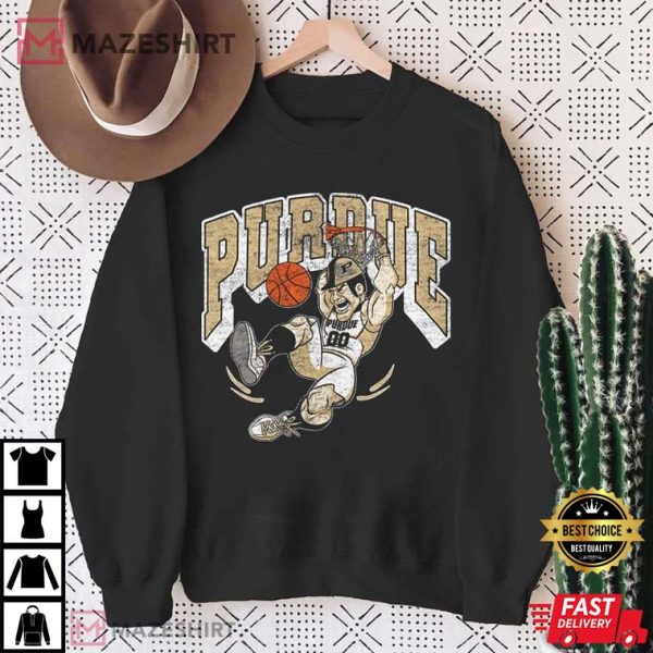 Distressed Purdue Basketball T-Shirt