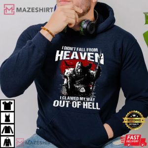 Vikings I Didnt Fall from Heaven Men black t shirt2