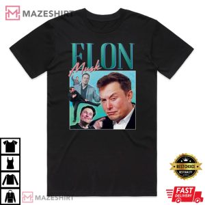 Elon Musk Homage Men black t shirt