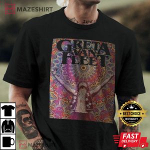 Greta Van Fleet Shirt Rock Band Men black t shirt 2