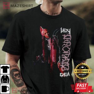 Lady Gaga Chromatica Drained Men black t shirt 2