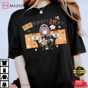 Shirogane Noel hologra Famous Scene T Shirt 1