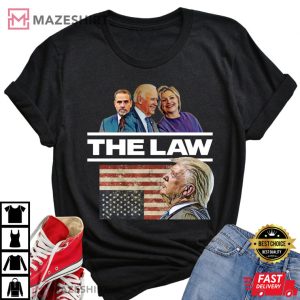 Anti Biden Hunter Hillary Above the Law Men black t shirt