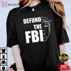 Defund the FBI Shirt Pro Trump 2024 Women black