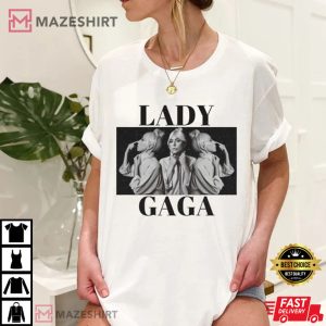 Lady Gaga Men black t shirt 1