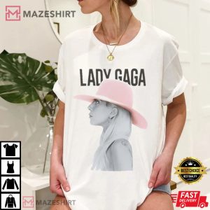 Lady Gaga Men black t shirt 3