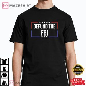 Republican Shirt Defund the FBI Trump Men black 2