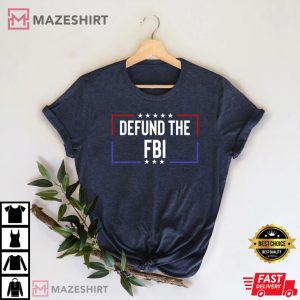 Republican Shirt Defund the FBI Trump Men black t shirt