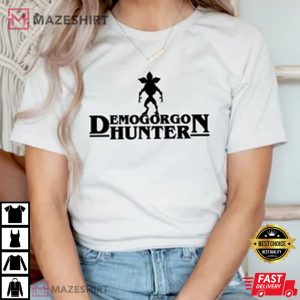 Demogorgon Hunter Stranger Things 4 Men black t shirt1