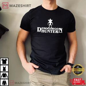 Demogorgon Hunter Stranger Things 4 Men black t shirt2