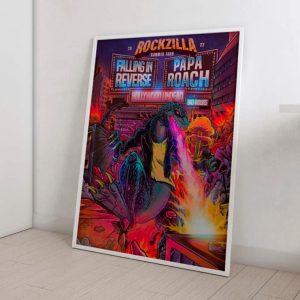 Rockzilla Summer Tour 2022 Papa Roach Bad Wolves Poster