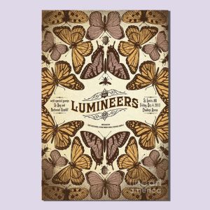 The Lumineers Butterfly Art Poster