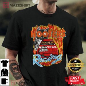 Hooters Racing Flames T Shirt 3