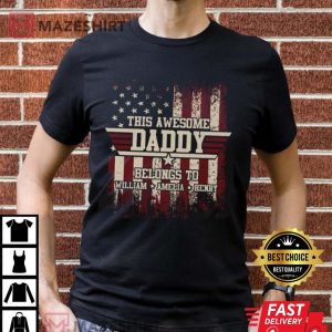 This Awesome Daddy Belong To Gift For Dad T Shirt 3