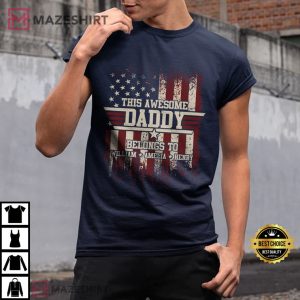 This Awesome Daddy Belong To Gift For Dad T Shirt 4