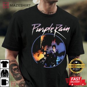 Prince Purple Rain Short Sleeve Graphic Crewneck 4