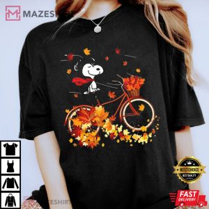 Snoopy Dog Autumn Mapple Leaves 4