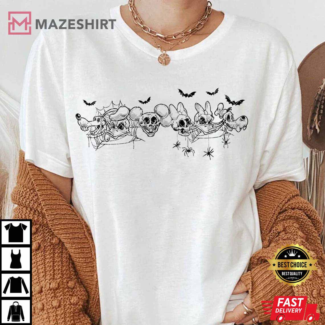 Disney Skeleton Halloween T-Shirt Disney Skeleton Halloween T-Shirt