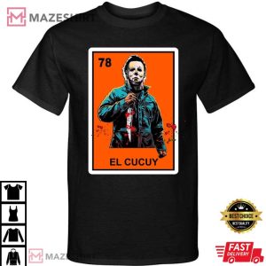 El Cucuy Loteria Halloween Micheal Myers Horror Killer Style Graphic Tee