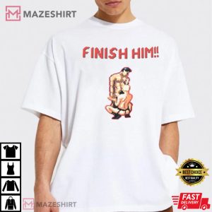 Gay Men 8bit Pixelated Gamer Finish Him Funny 1