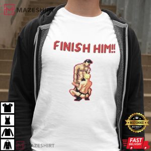 Gay Men 8bit Pixelated Gamer Finish Him Funny 3