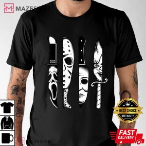 Knives Horror Movie Friday Halloween Horror Goth Evil T Shirt 1