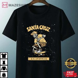 Old School Skater Santa Cruz California T-Shirt