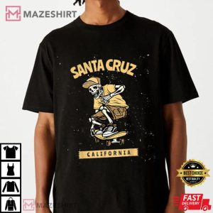 Old School Skater Santa Cruz California T-Shirt