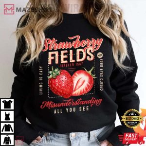 The Beatles Men's Strawberry Fields Forever T-Shirt