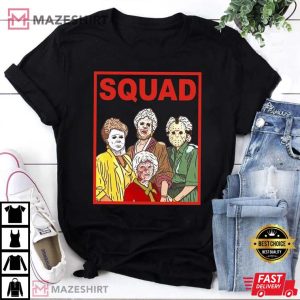 Halloween Horror Movies Characters Mashup The Golden Girls Squad Vintage T-Shirt