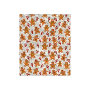 Christmas Gingerbread Man Christmas Gift Blanket