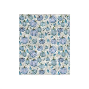 Fall Blanket Blue Pumpkin Blanket