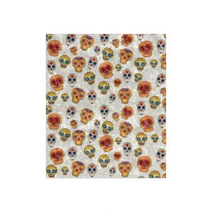 Halloween Skull Crushed Velvet Autumn Blanket