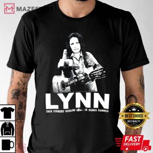 LORETTA LYNN Johnny Cash Middle Finger T-Shirt